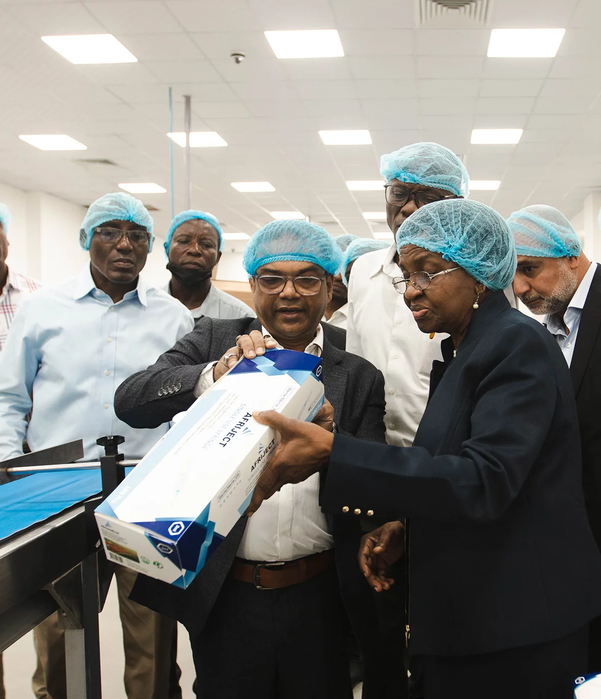 DG of NAFDAC visit to Afrimedical Syringe Factory